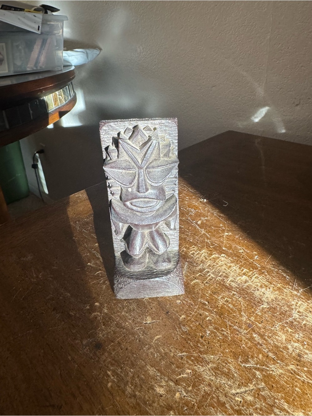 Coco Joe's Tiki figurine is crafted from black lava resin